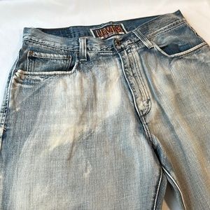 Vintage Rare Levi’s Loose Straight 569 acid wash mens jeans size 34 x 34